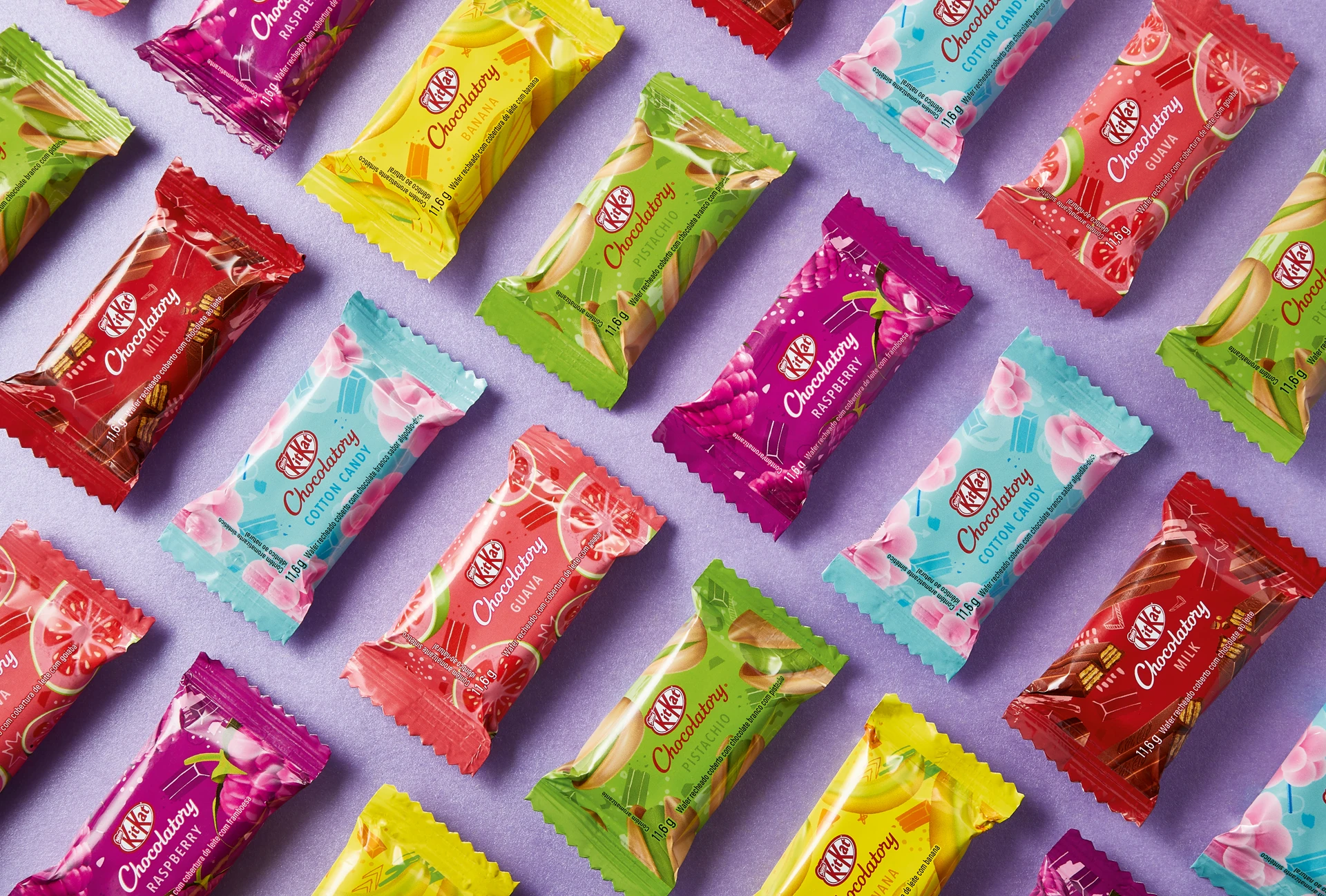 Seleção de sabores KitKat Chocolatory Brasil