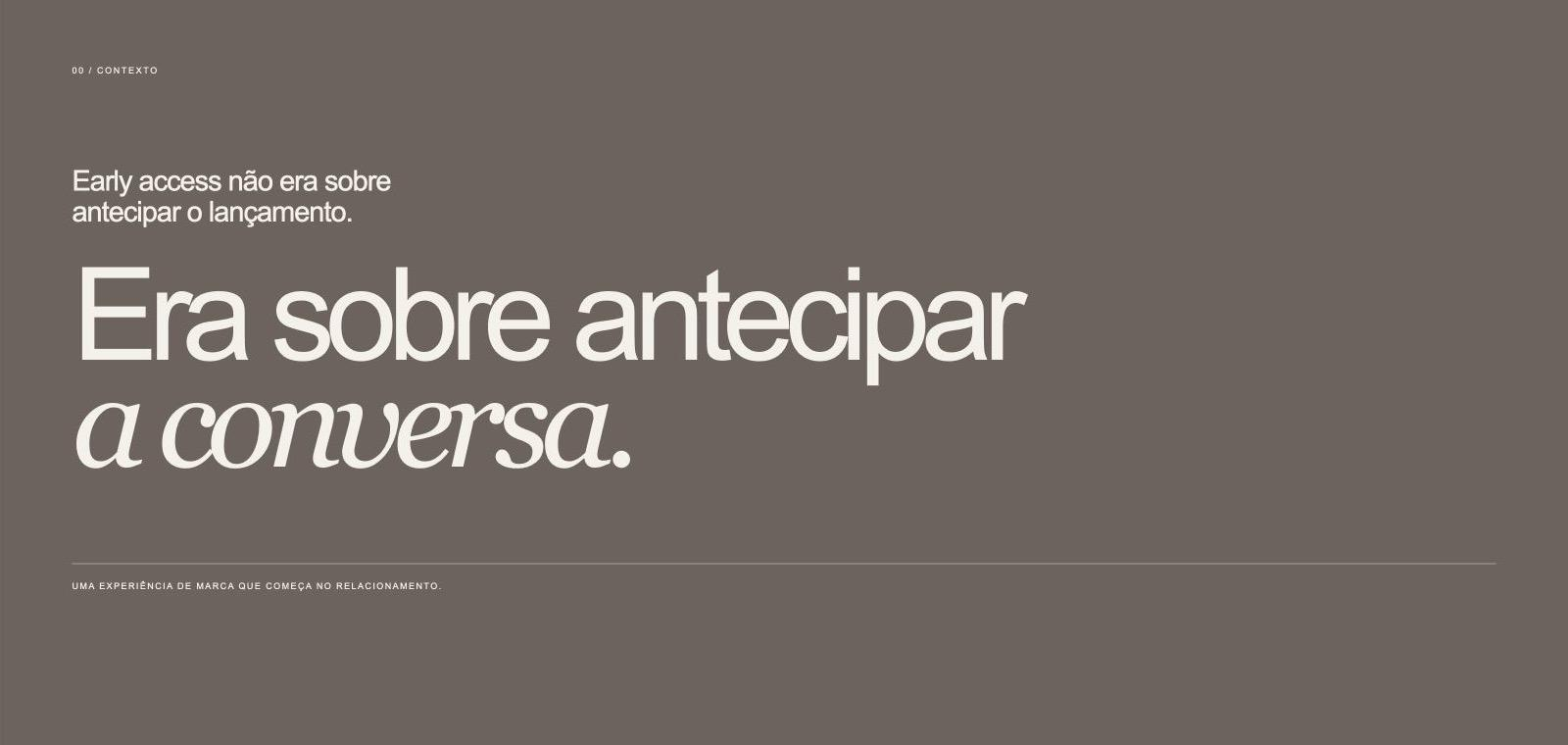 Contexto da campanha LOEWE Early Access